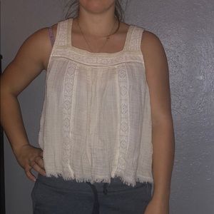 Cream tank top